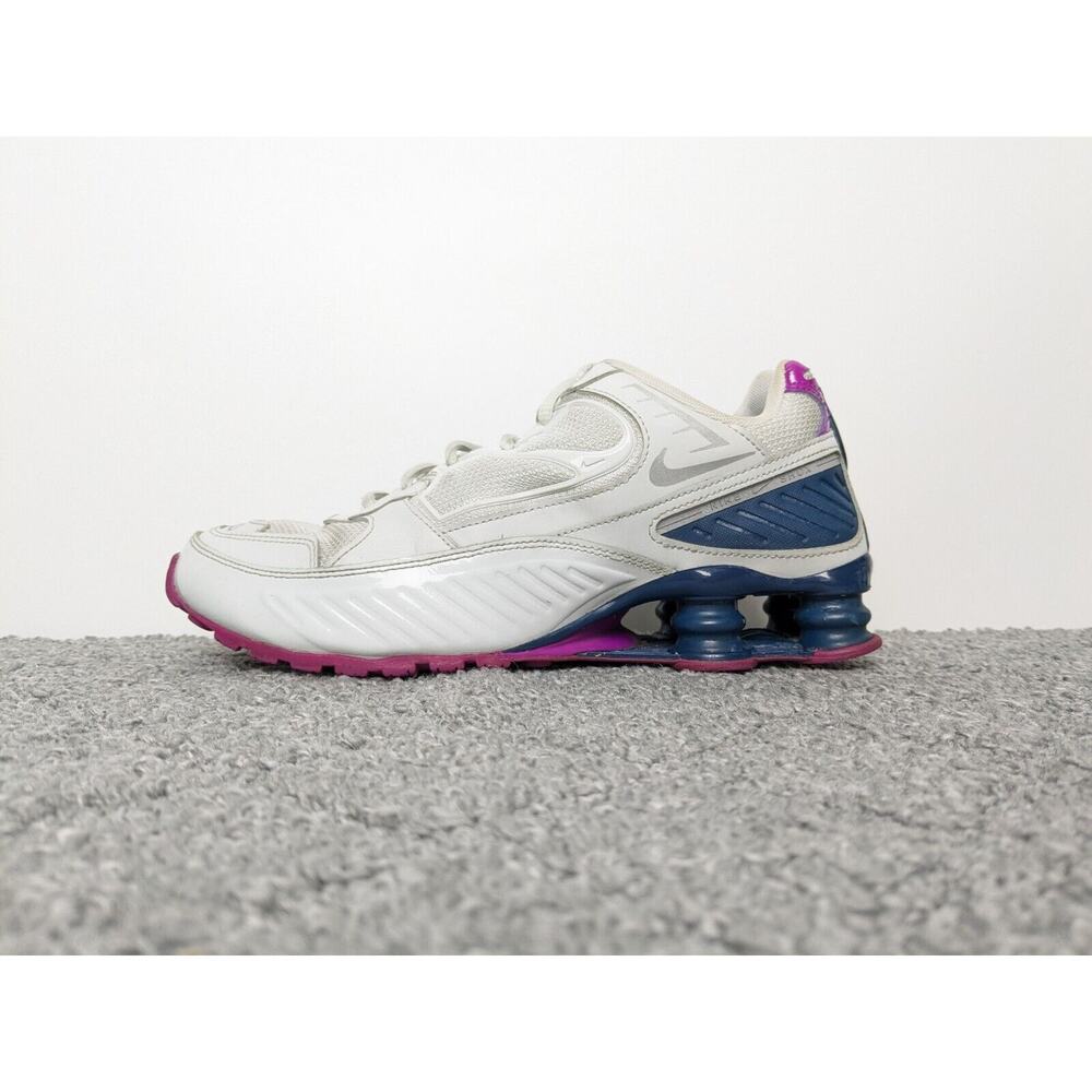 Nike Shox Enigma Womens Running Shoes Photon Dust Valerian Blue Size 9